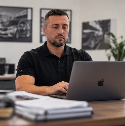 Schritt 3: Sachverständiger erstellt das Gutachten am Laptop